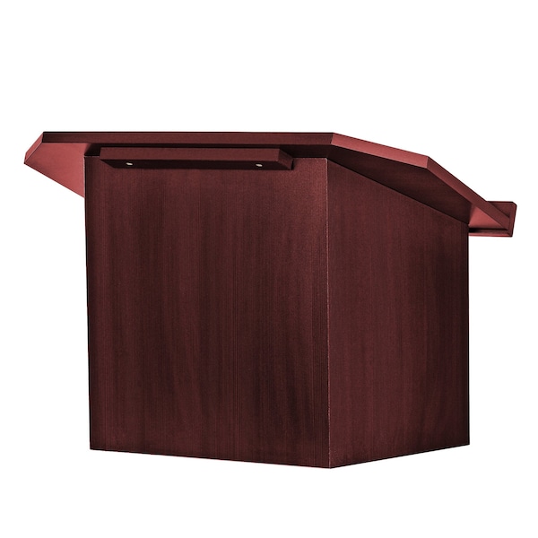 Adiroffice Wood Foldable, Portable Tabletop Podium Lectern in Mahogany - ADI661-05-MA-MK