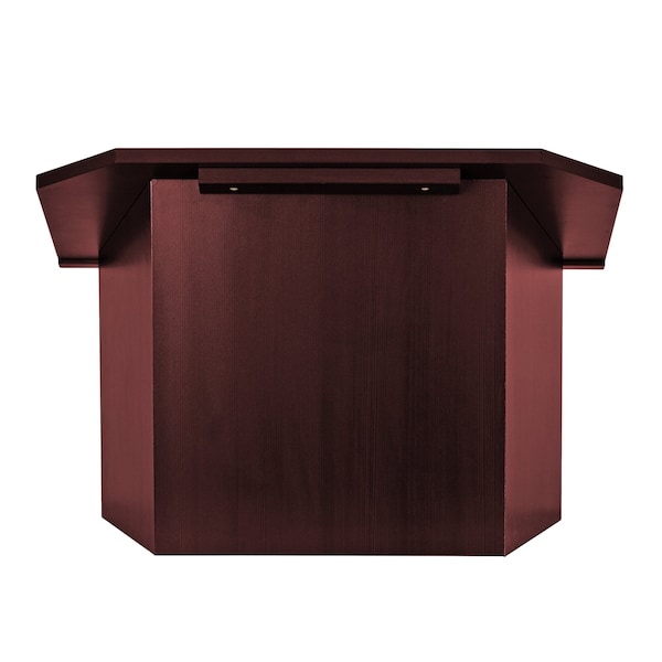 Adiroffice Wood Foldable, Portable Tabletop Podium Lectern in Mahogany - ADI661-05-MA-MK