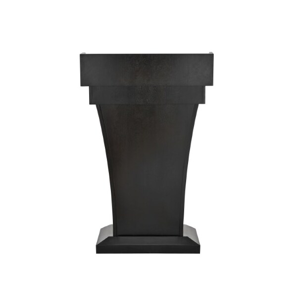 Adiroffice Wood Stand-Up Podium Lectern with Drawer, Black - ADI661-012-BLK