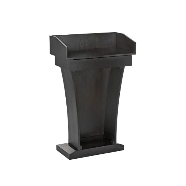 Adiroffice Wood Stand-Up Podium Lectern with Drawer, Black - ADI661-012-BLK