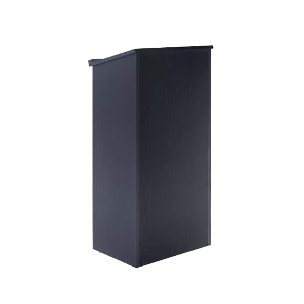 Adiroffice Wood Stand-up Podium Lectern, Black - ADI661-01-BLK