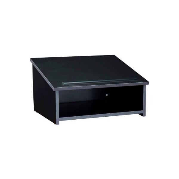 National Public Seating Oklahoma Sound Tabletop Lectern, Black,  - 22-BK