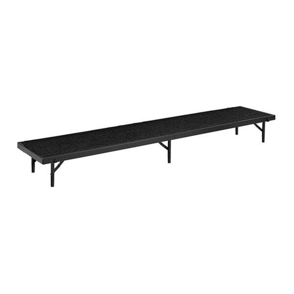 Made-To-Stick 18 x 60 x 8 in. Tapered Standing Choral Riser, Black Carpet - MA3651167