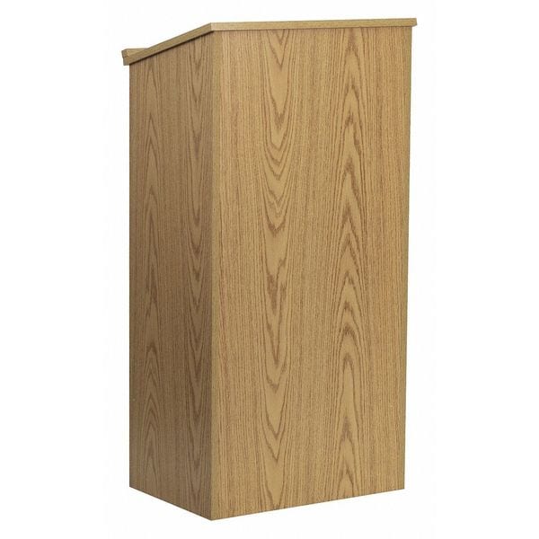 Flash Furniture Stand Up Lectern, Oak - MT-M8830-LECT-OAK-GG