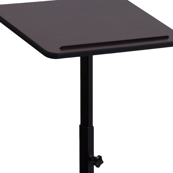 Flash Furniture Lectern, Mahogany, Floor Type - XU-LECTERN-ADJ-GG