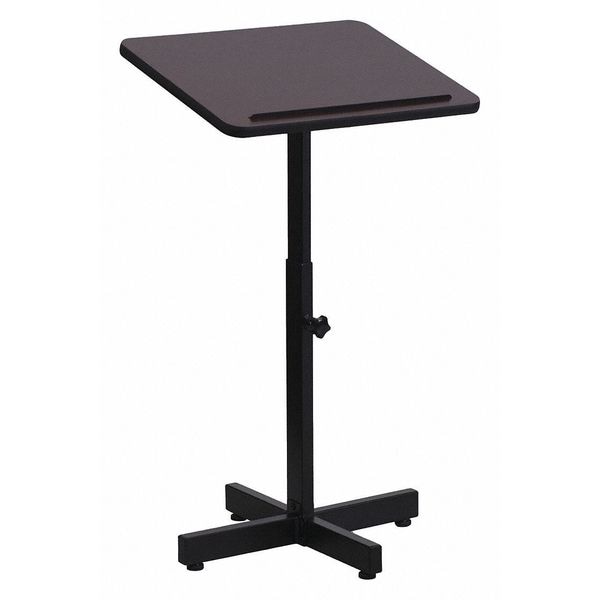 Flash Furniture Lectern, Mahogany, Floor Type - XU-LECTERN-ADJ-GG