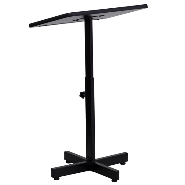Flash Furniture Lectern, Mahogany, Floor Type - XU-LECTERN-ADJ-GG