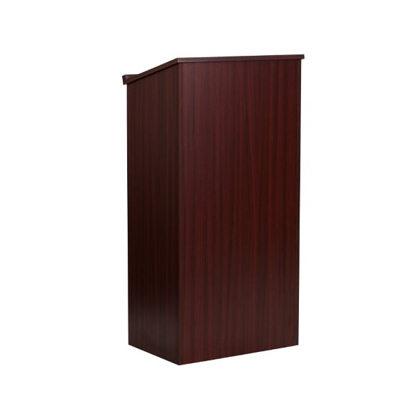 Adiroffice Wood Stand-up Podium Lectern, Mahogany - ADI661-01