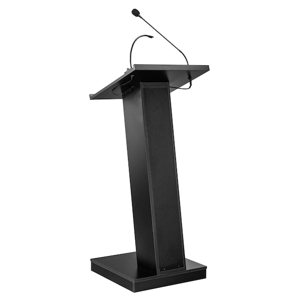 Oklahoma Sound Sound Lectern, 46.5 in H, Black - ZED