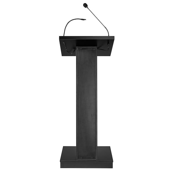 Oklahoma Sound Sound Lectern, 46.5 in H, Black - ZED
