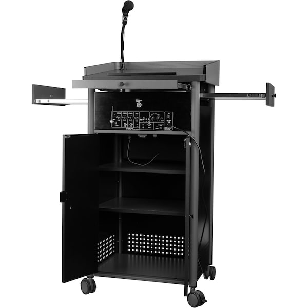 Oklahoma Sound Sound Lectern, 45.5 in H, Charcoal - GSL-S