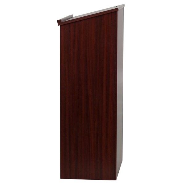 Flash Furniture Lectern, Mahogany, Floor Type - MT-M8830-LECT-MAH-GG