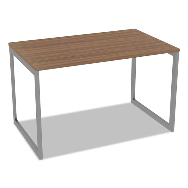 Alera Open Office Desk Series Adjustable O-Leg Desk Base, 30" Deep, Silver - ALELSTB30GR