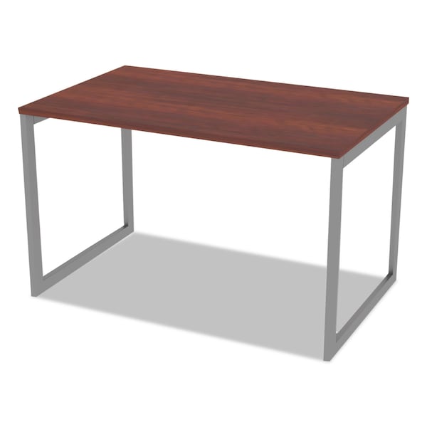 Alera Open Office Desk Series Adjustable O-Leg Desk Base, 30" Deep, Silver - ALELSTB30GR