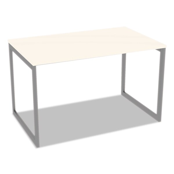 Alera Open Office Desk Series Adjustable O-Leg Desk Base, 30" Deep, Silver - ALELSTB30GR
