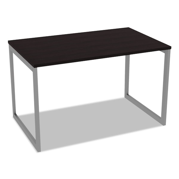 Alera Open Office Desk Series Adjustable O-Leg Desk Base, 30" Deep, Silver - ALELSTB30GR