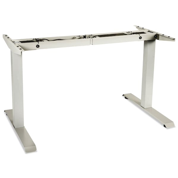 Alera 2-Stage Electric Adjustable Table Base, 27.5" to 47.2" High, Gray - ALEHT2SSG