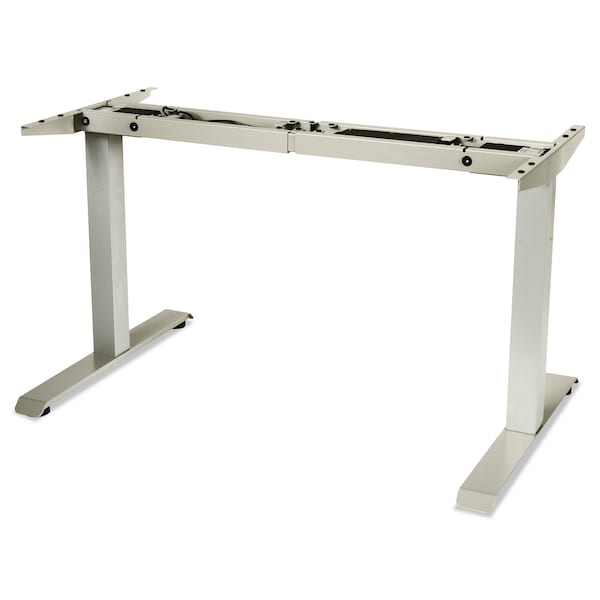 Alera 2-Stage Electric Adjustable Table Base, 27.5" to 47.2" High, Gray - ALEHT2SSG