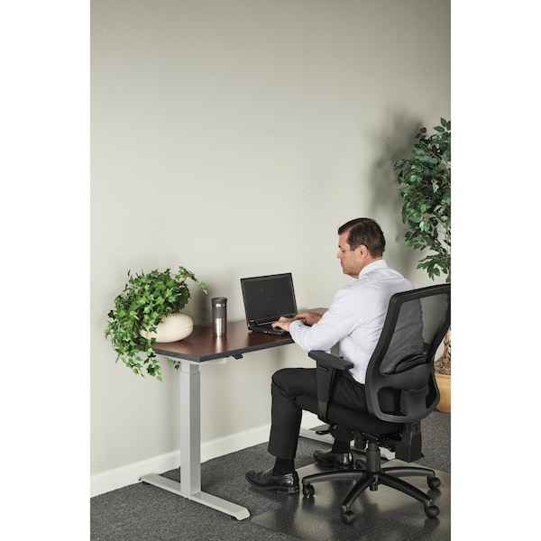 Alera 2-Stage Electric Adjustable Table Base, 27.5" to 47.2" High, Gray - ALEHT2SSG