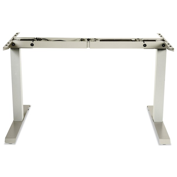 Alera 2-Stage Electric Adjustable Table Base, 27.5" to 47.2" High, Gray - ALEHT2SSG