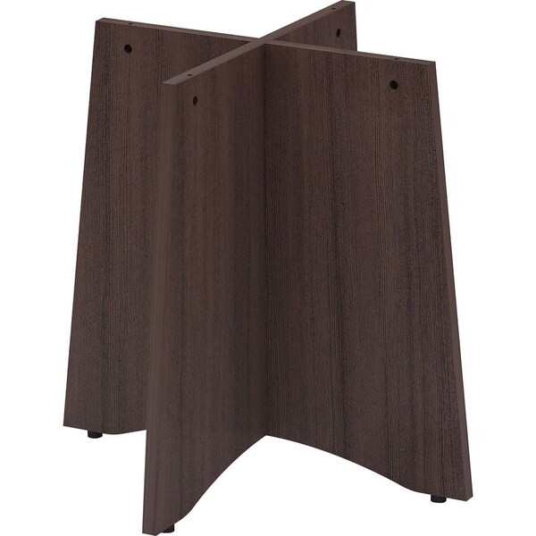 Lorell Base, f/42"/48" Dia Tops, Box 2/2, 24"x24"x29", Espresso - LLR18257