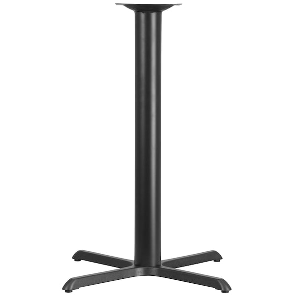 Flash Furniture Restaurant Table X-Base with 4 Dia. Bar - XU-T3333-BAR-GG