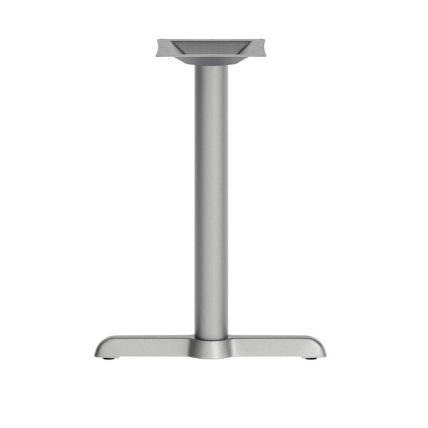 Flash Furniture Beverly 5in. x 22in. Restaurant Indoor/Outdoor Table T-Base w/3in. Dia. Table Height Column, Silver - XU-T0522-SLV-GG