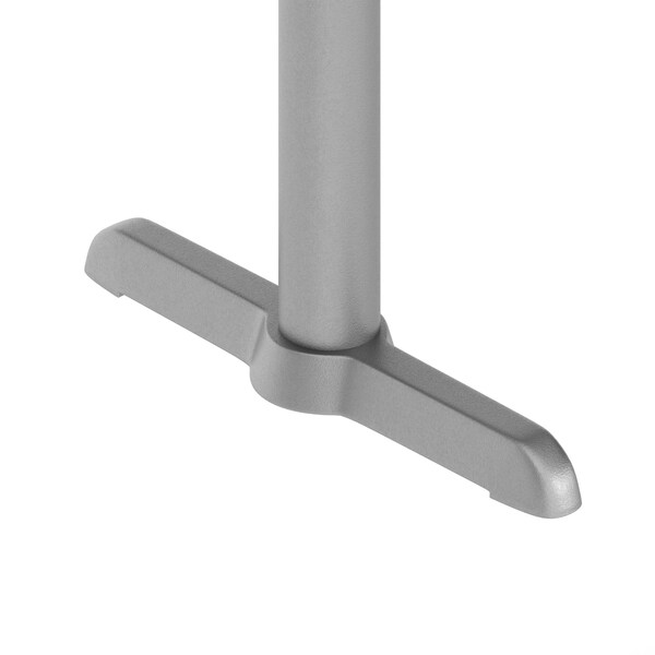 Flash Furniture Beverly 5in. x 22in. Restaurant Indoor/Outdoor Table T-Base w/3in. Dia. Table Height Column, Silver - XU-T0522-SLV-GG