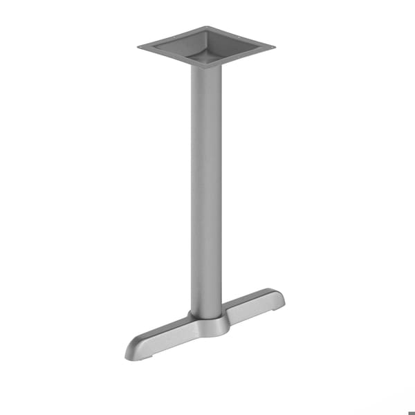 Flash Furniture Beverly 5in. x 22in. Restaurant Indoor/Outdoor Table T-Base w/3in. Dia. Table Height Column, Silver - XU-T0522-SLV-GG