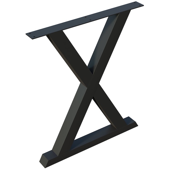 Designs Of Distinction 23.25"W x 28"H Flat Black X-Base - 01XBS2824WR1