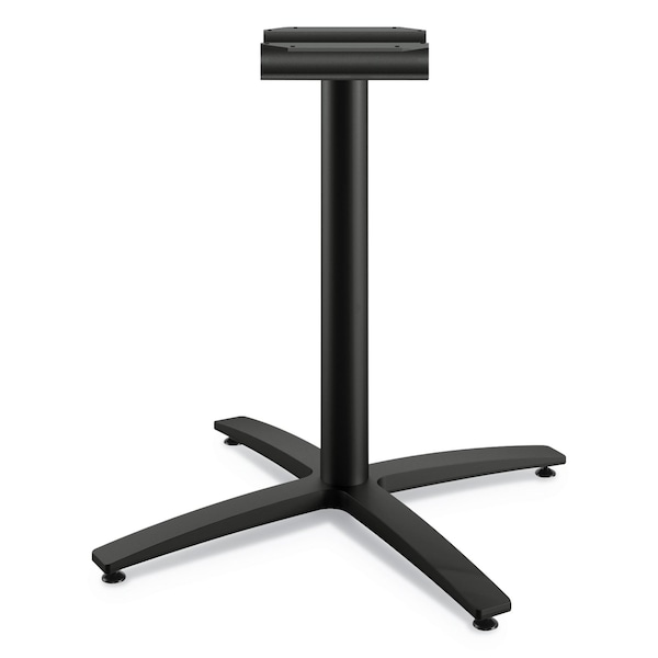 Hon Between Seated-Height X-Base for 30in to 36in Table Tops, 26.18w x 29.57h, Black - HBTTX30S.CBK