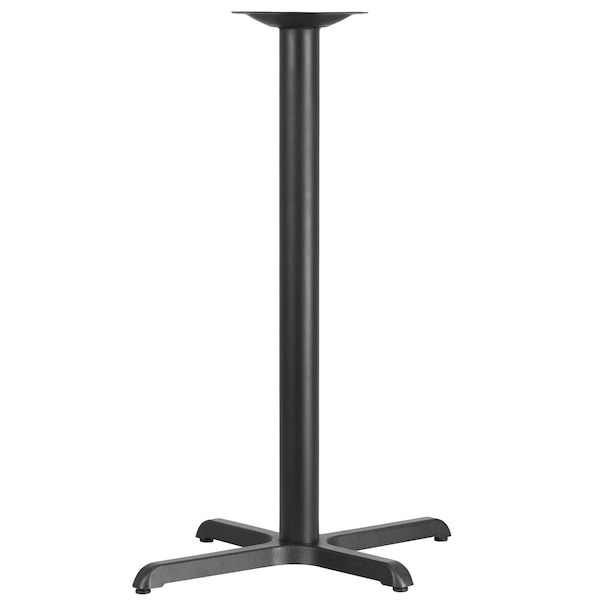 Flash Furniture Restaurant Table X-Base with 3 Dia. Bar - XU-T2230-BAR-GG