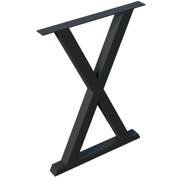 Designs Of Distinction 24"W x 34.5"H Flat Black X-Base - 01XBS3424WR1
