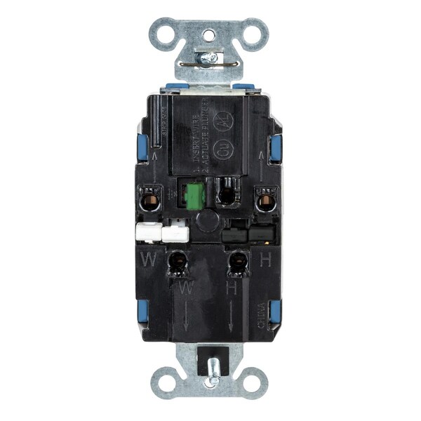 Hubbell Receptacle, 1/2 hp, 125V AC, NEMA 5-15R - 5262STBL