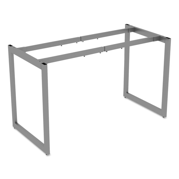 Alera Open Office Desk Series Adjustable O-Leg Desk Base, 24" Deep, Silver - ALELSTB24GR