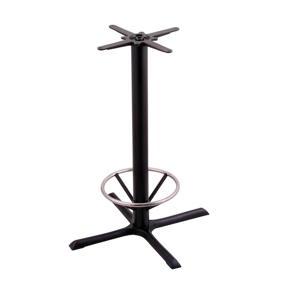 Holland Bar Stool Co 211-30 Black Table Base, Footring - 211-3042BWFTRG
