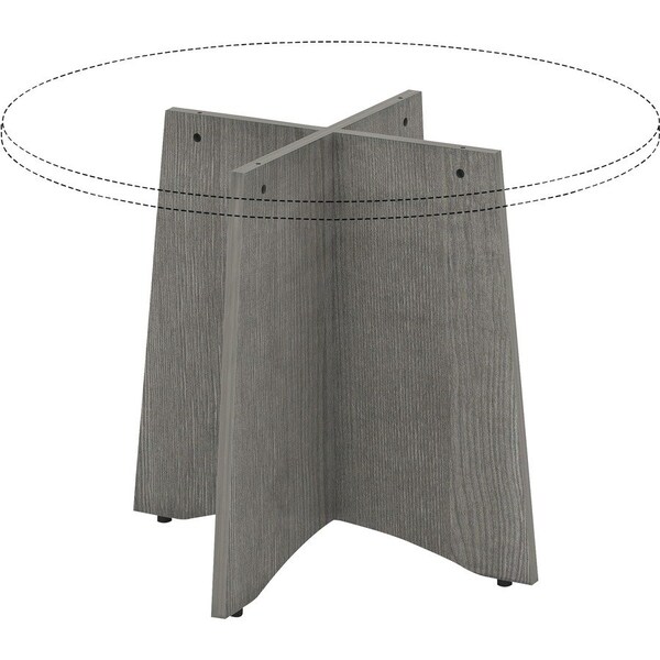 Lorell Base, f/42"/48" Dia Top, Box 2/2, 24"x24"x29", Weathered CCL - LLR69589