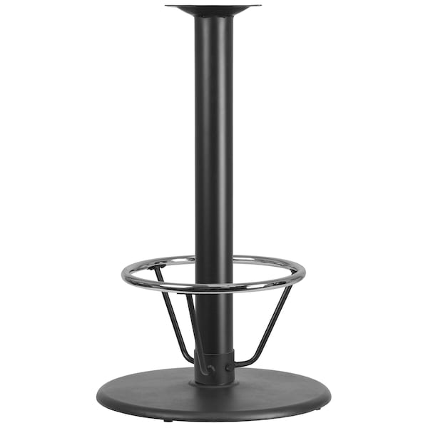 Flash Furniture Black 24" Round Bar Height Base - XU-TR24-BAR-4CFR-GG