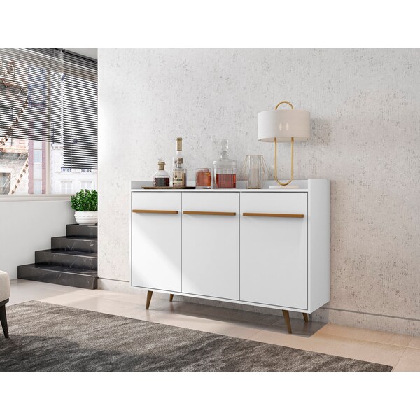 Manhattan Comfort Bradley 53.54 Buffet Stand, White - 230BMC6