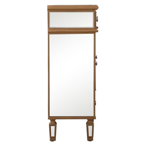 Elegant Decor 72 Inch Mirrored Credenza In Gold - MF6-2111GC