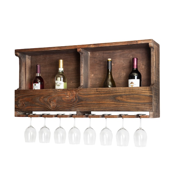 Alaterre Furniture Modesto - Reclaimed Wood Wine Rack - AMSA3120