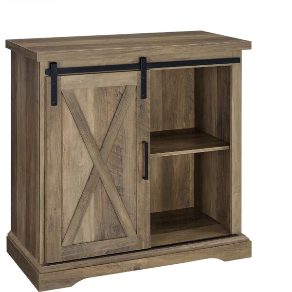 Walker Edison Furniture Walker Edison Furniture  32 in. Rustic Farmhouse Buffet, Rustic Oak - AF32ALXDRO