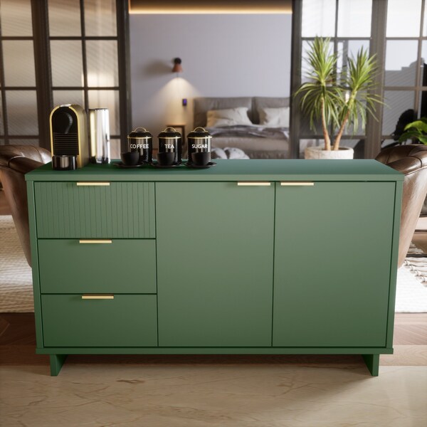 Manhattan Comfort Granville 55.07 Sideboard in Sage Green - SB-5003
