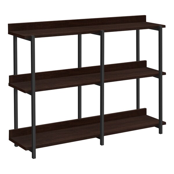 Monarch Specialties Accent Table, Console, Entryway, Narrow, Sofa, Living Room, Bedroom, Metal, Laminate, Brown, Black - I 2215