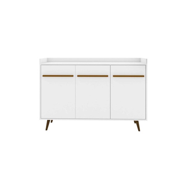 Designed To Furnish Bradley Buffet Stand with 4 Shelves in White, 38.58 x 53.54 x 14.53 in. - DE2106947