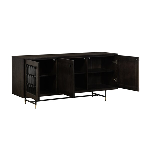 Armen Living Gatsby Oak and Metal Buffet Cabinet - LCGTBUOA