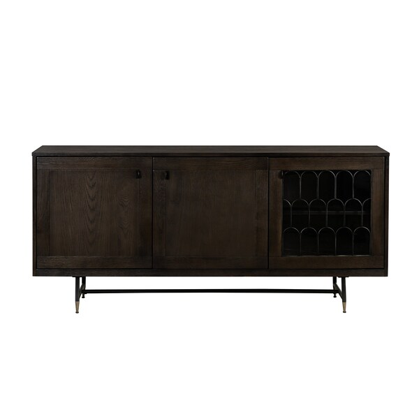 Armen Living Gatsby Oak and Metal Buffet Cabinet - LCGTBUOA