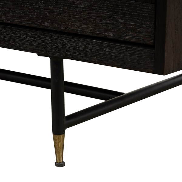 Armen Living Gatsby Oak and Metal Buffet Cabinet - LCGTBUOA