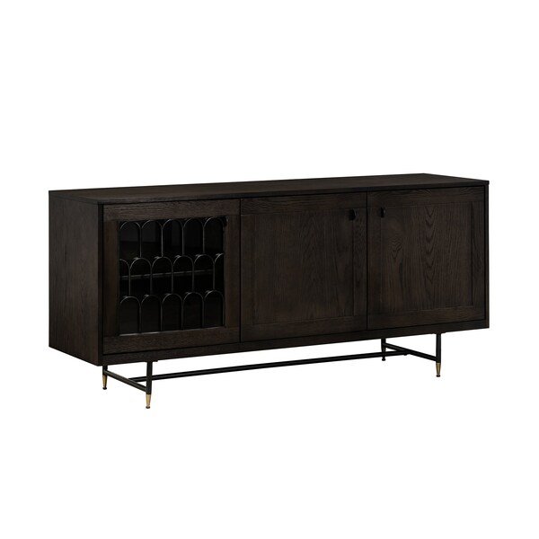 Armen Living Gatsby Oak and Metal Buffet Cabinet - LCGTBUOA