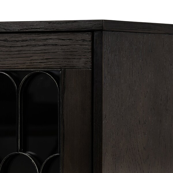 Armen Living Gatsby Oak and Metal Buffet Cabinet - LCGTBUOA